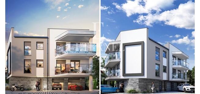 Nowy bliźniak 182,50 m2 z ogródkiem i 2 garażami
