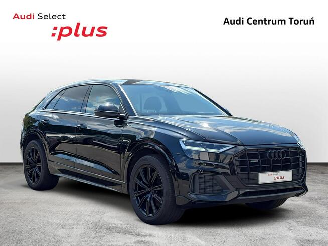 Audi Q8 GW Fabr._LED_Kamera_Skóra_B&O_Pneumatyka_Dociągi_SportowaKierownica_FV