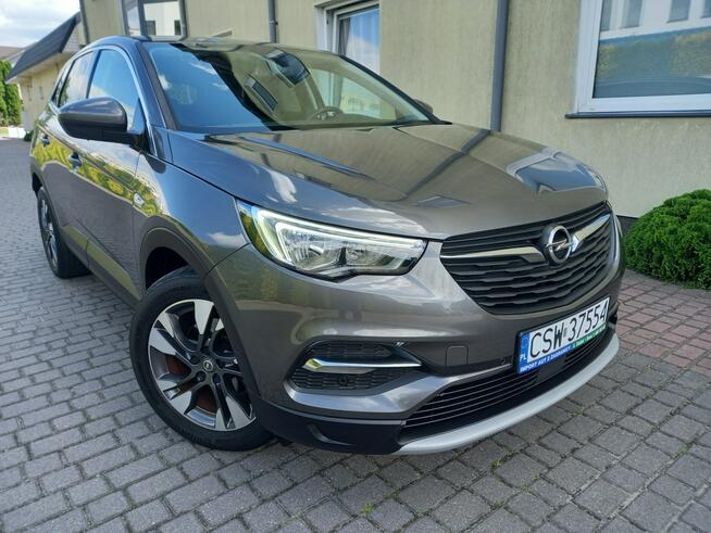 Opel Grandland X Benz Ledy ParkAssist Pół-Skóry Duża Navi Elektr.Klapa 100%Bezwypadkowy
