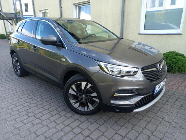 Opel Grandland X Benz Ledy ParkAssist Pół-Skóry Duża Navi Elektr.Klapa 100%Bezwypadkowy