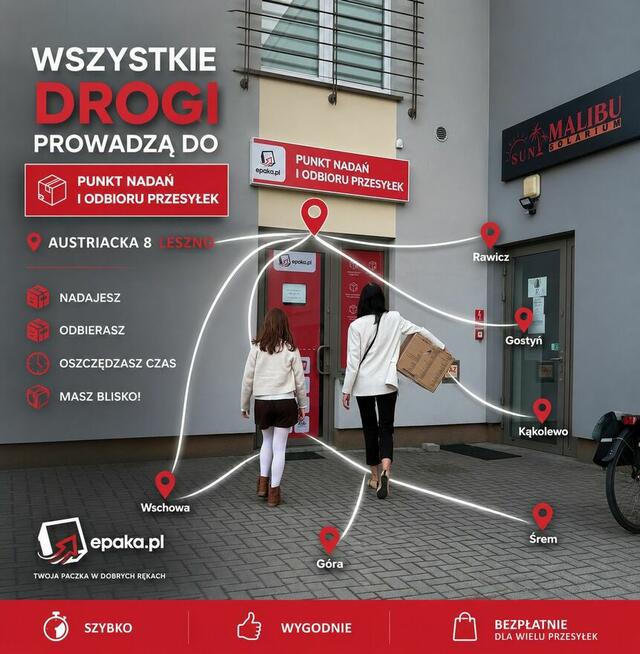 PUNKT NADAŃ I ODBIORU PRZESYŁEK KURIERSKICH epaka.pl Leszno
