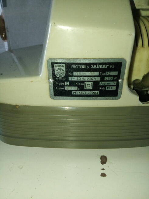Froterka elektryczna ZELMER z roku 1971