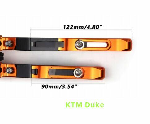 KTM Duke klamki dźwignie regulowane do Yamaha, Kawasaki, Hon
