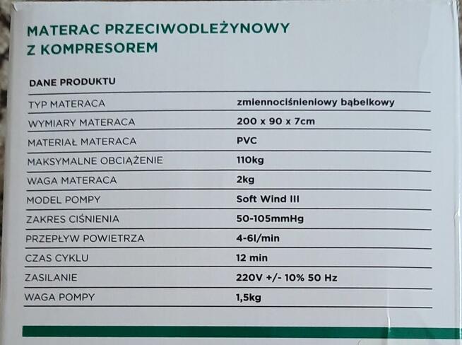 Materac bąbelkowy