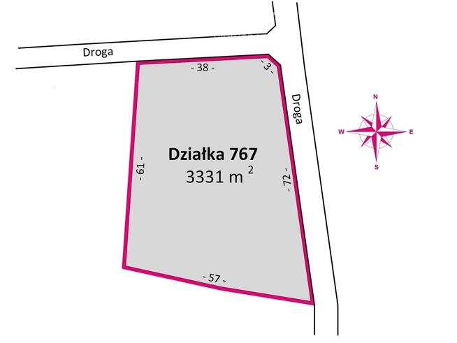 Działka z WZ 33,31 ar – Hadle Kańczuckie