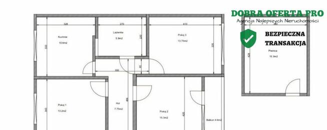 3 pokoje z widokiem na Wisłę | 71 m²
