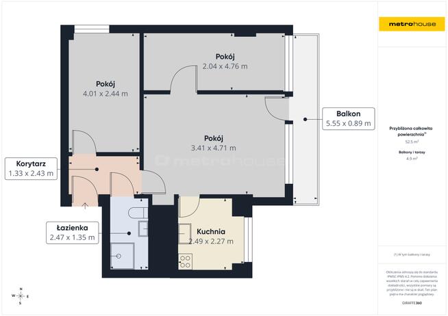 Serce Katowic, Sokolska 33, 3 pokoje, duży balkon
