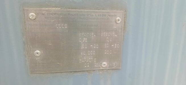 Zbiornik metalowy 40 m3 z płytami fundamentowymi NIEUŻYWANY