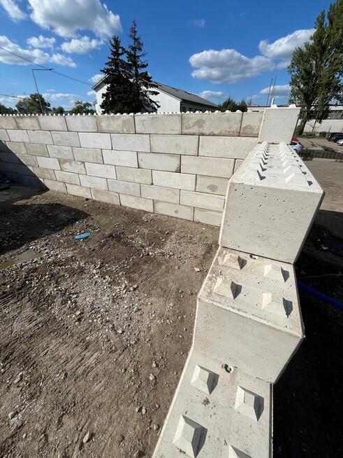 Bloki betonowe ALFA BLOK / mur oporowy 120x60x60