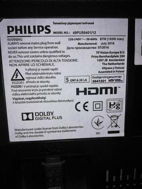 Phillips Ambilight 49PUS6401/12 4K UHD smart android