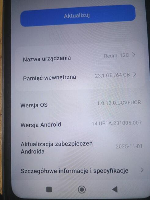 Smartfon sprzedam Xiaomi Redemi 12c