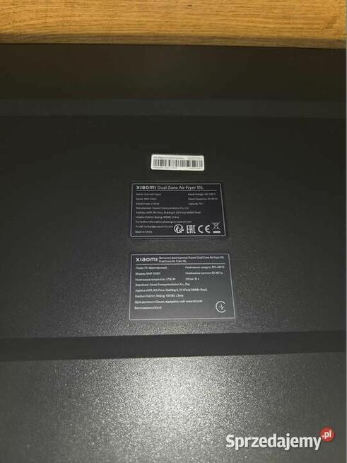 Frytkownica beztłuszczowa Xiaomi Dual Zone Air Fryer 10L