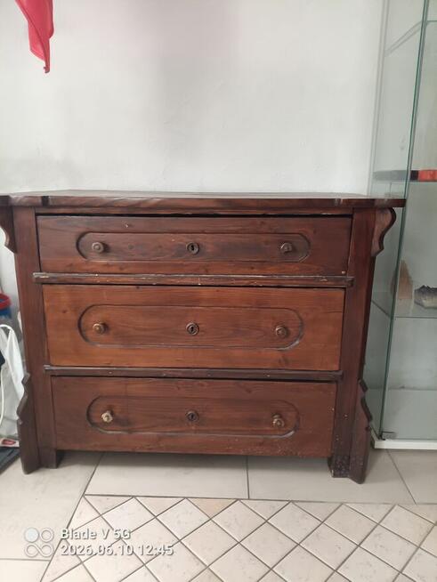 Komoda-bieliźniarka retro orginalna lite drewno