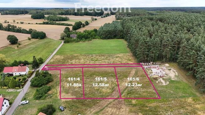 Działka budowlana 1223 m², aktualne WZ