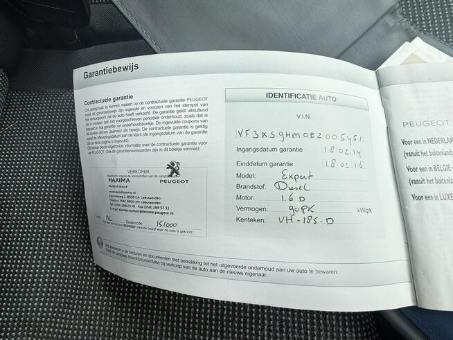 Peugeot Expert Lift 1.6HDi 2014r Klimatyzacja 3-Osobowy Drzwi Boczne!