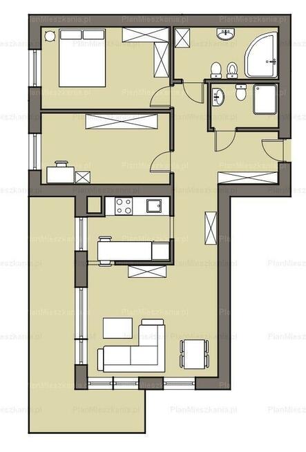 3 pokoje, balkon, piwnica, garaż - Nyska 58