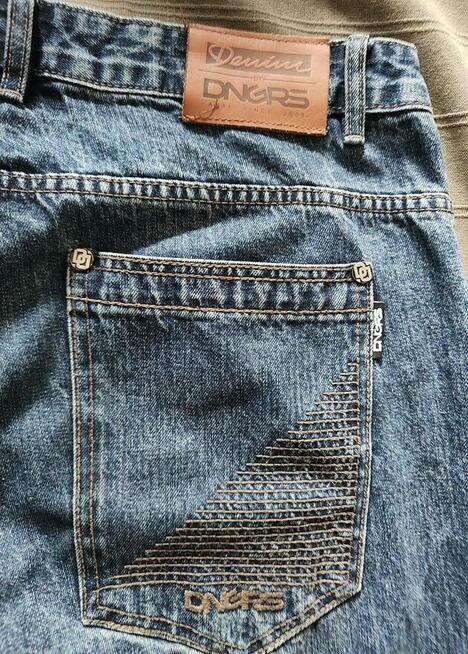 Spodnie młodzieżowe Dangerous DNGRS Blue Jeans Denim W38 L34