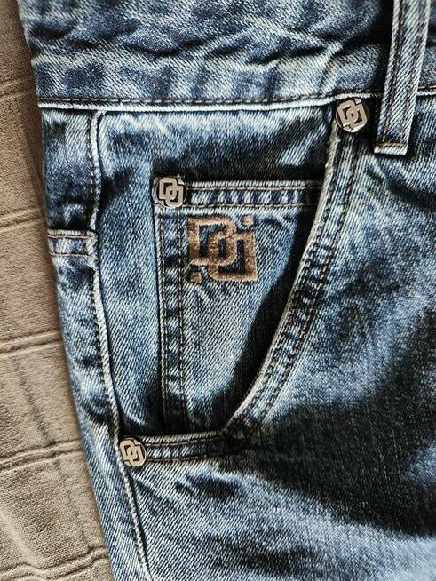 Spodnie młodzieżowe Dangerous DNGRS Blue Jeans Denim W38 L34