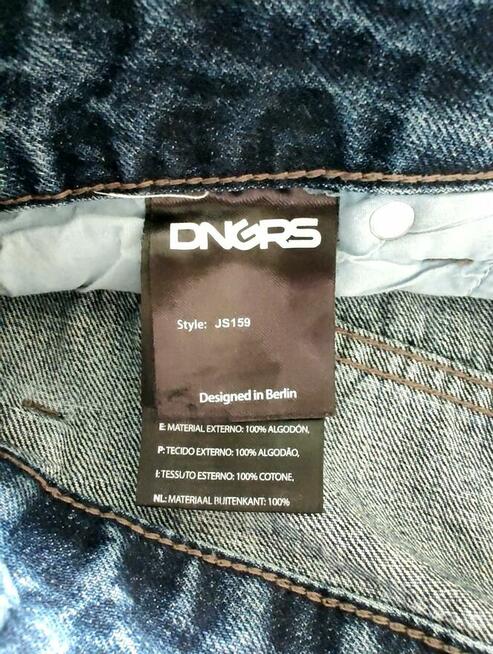 Spodnie młodzieżowe Dangerous DNGRS Blue Jeans Denim W38 L34