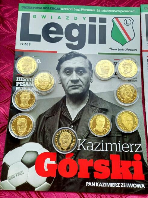 Kolekcja Gwiazdy Legii 2018r. medal + zeszyt (od nr 1 do n
