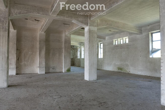 Duża hala 2500m2 wraz z gruntem, źródło wody