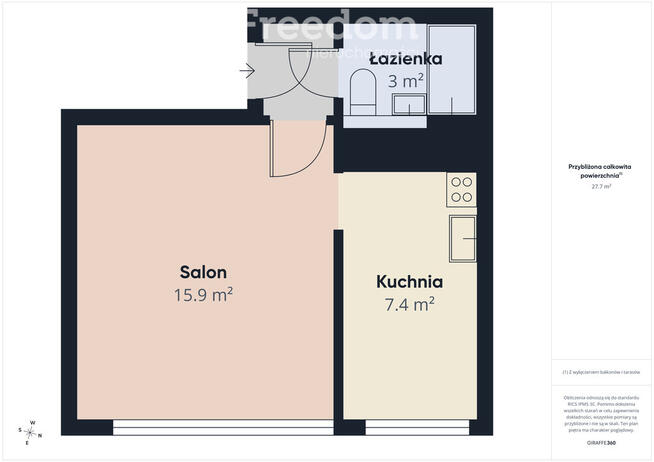 Piękna kawalerka po remoncie | 30 m² | SWPdL