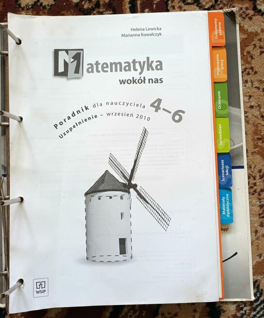 Matematyka wokół nas poradnik dla nauczyciela 4-6 segregator