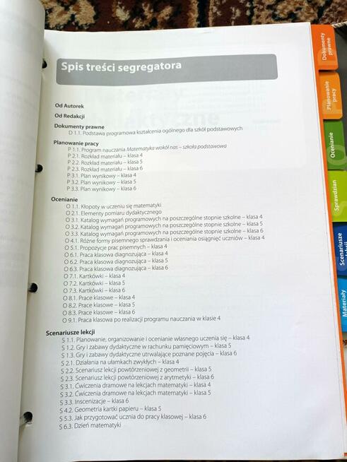 Matematyka wokół nas poradnik dla nauczyciela 4-6 segregator