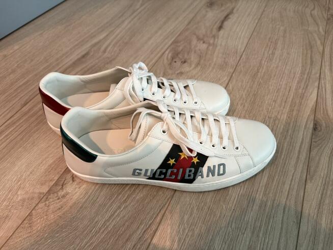 Gucci białe sneakersy skórzane, rozmiar 36
