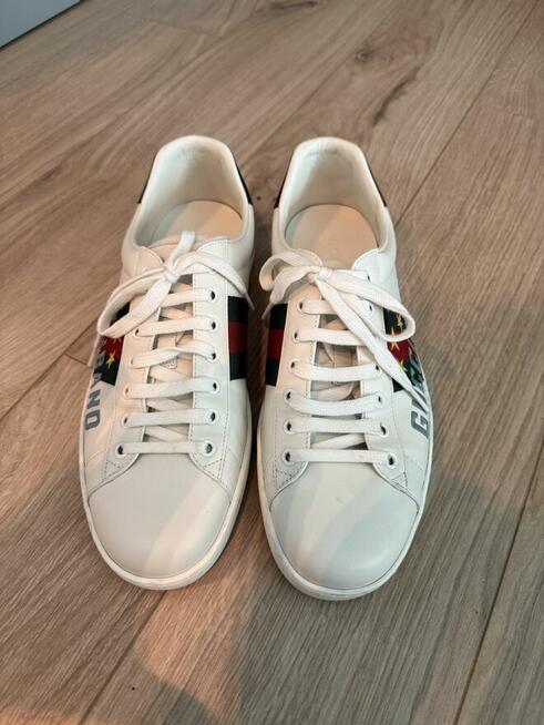 Gucci białe sneakersy skórzane, rozmiar 36