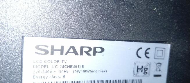 Telewizor sharp aquos 24 cale DVB-T HEVC i satelitarny