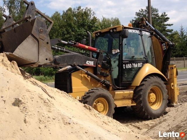 Piasek sortowany, do tynku, czarnoziem, usługi koparką