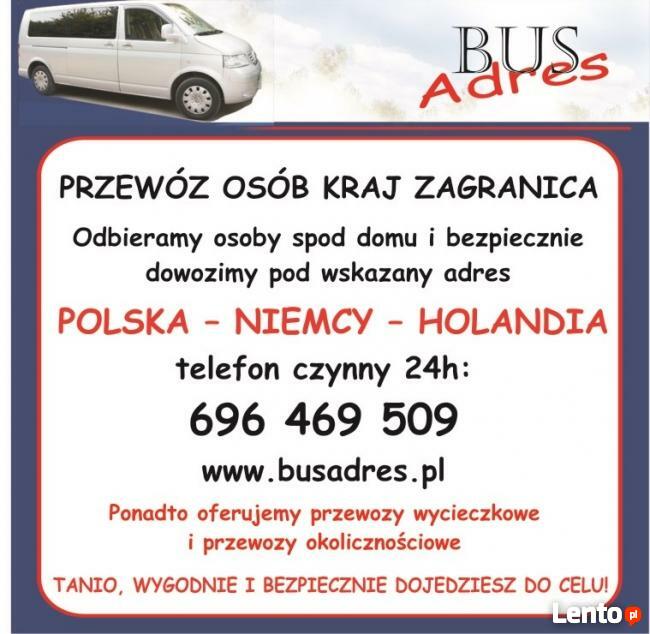 przewozy osób do Holandii z Warszawy