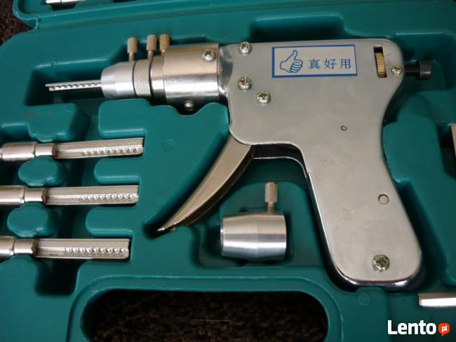 pistolet-wibrator do zamków antywłamaniowych z kluczami nawi