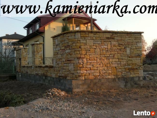 ogrodzenia z kamienia, elewacja z piaskowca,kamieniarstwo