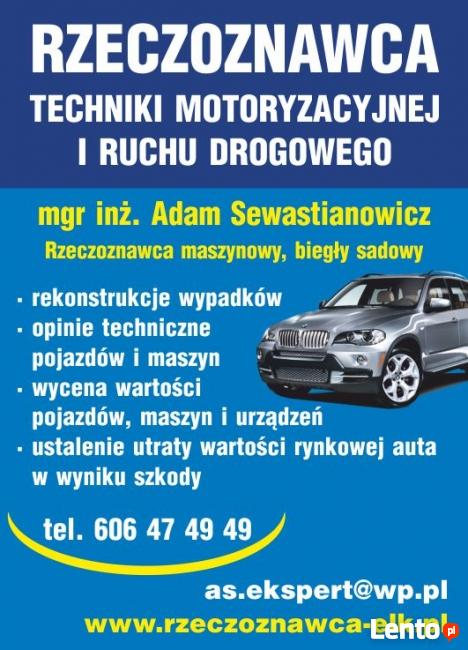 RZECZOZNAWCA SAMOCHODOWY I MASZYNOWY