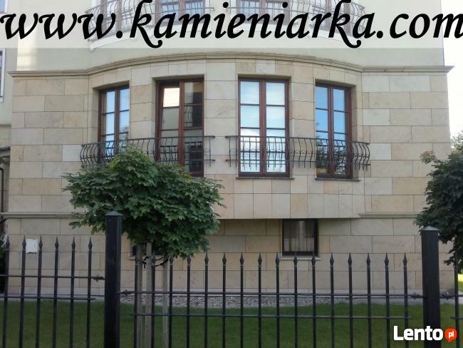 ogrodzenia z kamienia, elewacja z piaskowca,kamieniarstwo