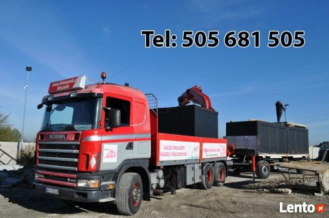 Szamba betonowe Transport i montaż szczelne szambo