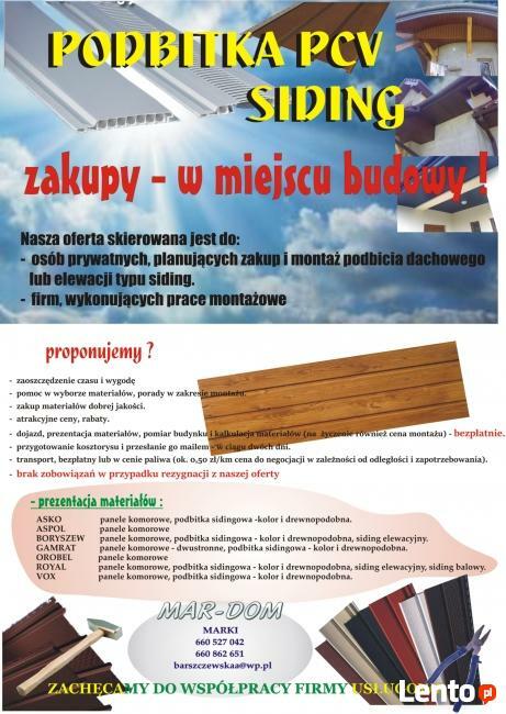 PODBITKA montaż ,sprzedaż - ceny producenta