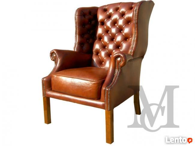 Fotel Chesterfield Lord - 100% naturalna skóra