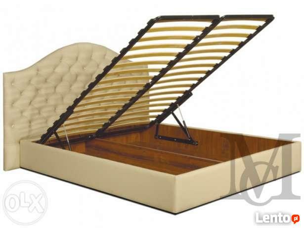 Łóżko Buena Chesterfield skóra naturalna 100%