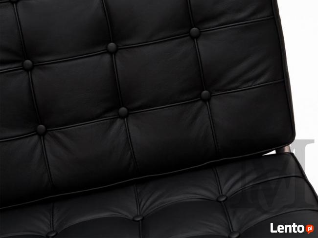 Sofa inspirowana projektem Barcelona 2-osobowa - 100% skóra
