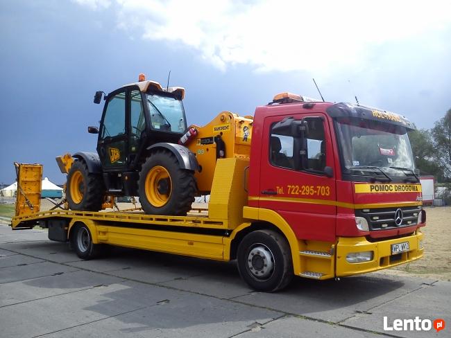 Nr tel.722295703 Transport maszyn, pomoc drogowa, holowanie,au