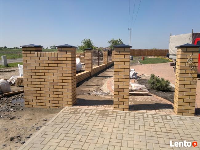 OGRODZENIA Z CEGŁY KLINKIEROWEJ ,ROZBIÓRKOWEJ I RĘCZNIE