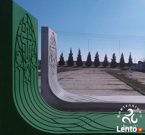 Nowoczesny nagrobek Kontrastowo