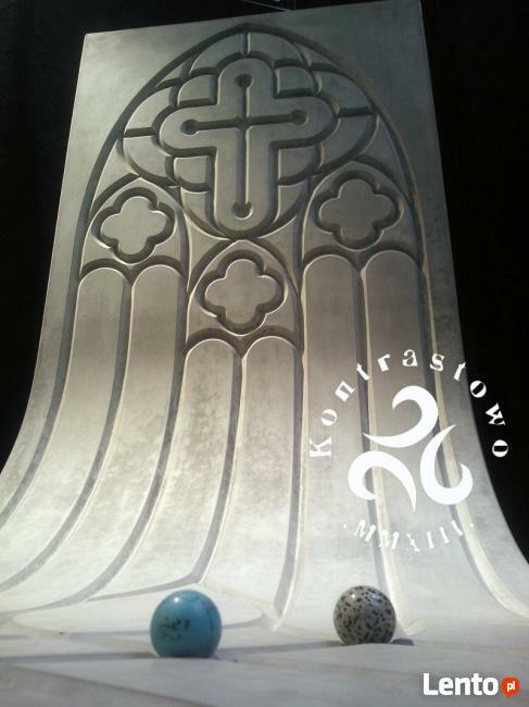 Nowoczesny nagrobek Kontrastowo