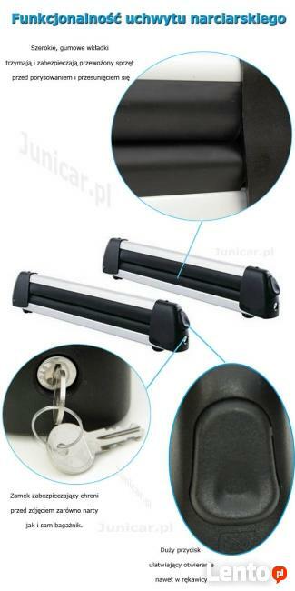 Bagażnik narciarski Uchwyt na narty 6 par nart 4 deski