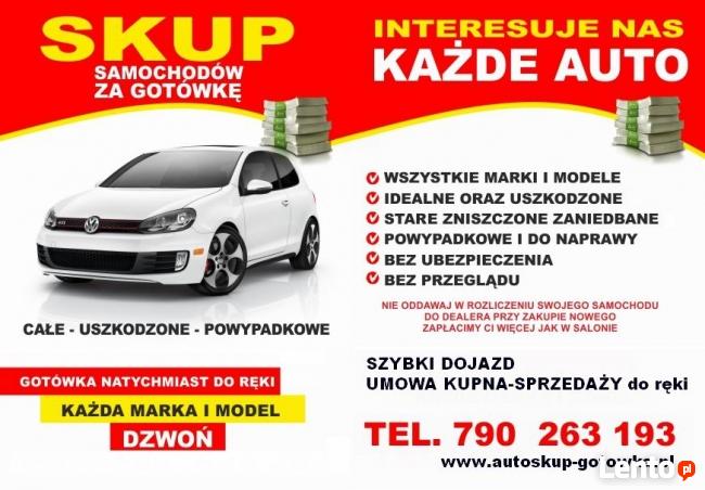 SKUP AUT SAMOCHODÓW - Leszno i Okolice - tel. 790-263-193