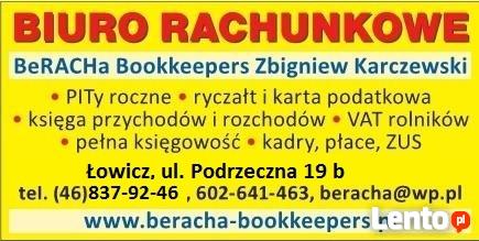 Biuro Rachunkowe BeRACHa Bookkeepers Usługi księgowe