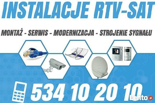 Anteny Telewizja sat dvb-t montaż serwis instalacja ANTEN